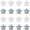 50Pcs 2 Colors Plating Acrylic Beads MACR-SC0001-59A-1
