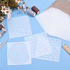 18Pcs PET Embroidery Template DIY-ME0003-65-4