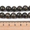 Natural Pyrite Beads Strands G-P303-01-8mm-16-4