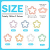70Pcs 7 Colors Transparent Luminous Acrylic Pendants TACR-TA0001-65-4