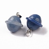 Dyed & Heated Natural Blue Aventurine Pendants G-B041-01P-09-2