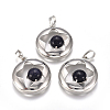 Synthetic Blue Goldstone Pendants G-L512-S08-1
