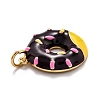 Brass Enamel Pendants KK-O140-06A-G-3