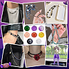 240Pcs 8 Colors Spray Painted Crackle Glass Beads Strands CCG-PH0001-21B-5
