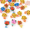 20Pcs Opaque Resin Cabochons CRES-TA0001-85-3