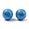 Synthetic Turquoise  Round Ball Beads G-I174-16mm-03-01-3