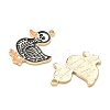 Skull Alloy Enamel Pendants AL-CBAD3B4-04G-03-2