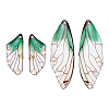 Transparent Resin Crystal AB Rhinestone Pendants Set RESI-TAC0002-47B-12