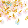 36Pcs 9 Colors Baking Paint Handmade Lampwork Pendants PALLOY-TA00157-3