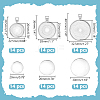 42Pcs 3 Styles Alloy Pendant Cabochon Settings FIND-WR0012-16-2