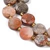 Natural Fossil Coral Beads Strands G-C116-A27-01-3