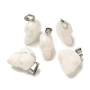 Natural White Jade Pendants G-Z067-02P-11-2