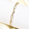 304 Stainless Steel Link Bracelets BJEW-A044-03A-G-3