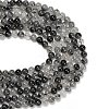 Natural Black Tourmalinated Quartz Beads Strands GG-CBA20C8-A01-8MM-3