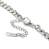 304 Stainless Steel Glass Double Layer Necklaces NJEW-K259-02P-4