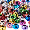 100Pcs UV Plating Opaque Acrylic European Beads PACR-TA0001-32C-3