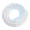 Transparent Glass Beads Strands GLAA-E036-07W-3
