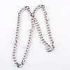 201 Stainless Steel Curb Chains  Necklaces NJEW-R063-30P-2