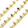 Handmade Faceted Natural Gemstone Beaded Chains CHC-L050-01G-08-1
