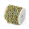Brass Glass Rhombus Link Chains CHC-R001-05G-05-2