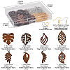 DIY Leaf Dangle Earring Making Kits DIY-FS0008-63A-4
