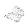 Butterfly Alloy Open Cuff Rings for Women RJEW-U006-06A-P-2