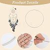 10Pcs Iron Ring for DIY Woven Net/Web with Feather IFIN-SP0001-56A-P-4
