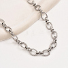 Non-Tarnish Stainless Steel Oval Link Chain Necklacces MF4965-2-3