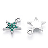 Platinum Plated Alloy Charms PALLOY-T073-06P-01-RS-1