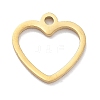 304 Stainless Steel Charms STAS-R003-01G-02-1