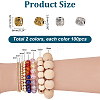 200Pcs 2 Colors Tibetan Style Alloy Beads TIBEB-PH0005-22-2