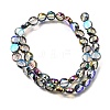 Electroplated Transparent Glass Beads Strands GL-CBA98F0-06C-05-3