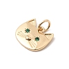 Brass Rhinestone Pendants KK-H253-03G-2