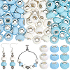 100cs Large Hole Resin European Beads RESI-PA0001-22A-1