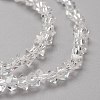 Transparent Solid Color Glass Beads Strands X-GLAA-L031-01-B01-2