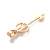 304 Stainless Steel Initial Pendants STAS-D019-09M-G-2