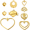 72Pcs 9 Styles Alloy Pendants FIND-SC0015-82-6