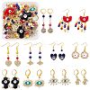 DIY Evil Eye Earring Making Kits DIY-SZ0009-06-1