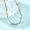 304 Stainless Steel 2 strand Necklaces for Women NJEW-C061-01G-3