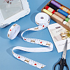 2 Rolls 2 Styles Back to School Season Polyester Ribbons OCOR-GF0005-94-4