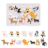 15Pcs 15 Style Puppy Dog Enamel Pins JEWB-YS0001-13-1
