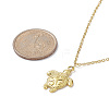 Ion Plating(IP) 201 Stainless Steel Tortoise with Starfish Pendants Necklaces NJEW-JN04283-01-2