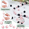   120Pcs 4 Colors Food Grade Eco-Friendly Silicone Beads SIL-PH0001-12-5