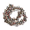 Electroplated Transparent Glass Beads Strands GL-CBA98F0-03E-3