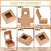 Paper Candy Storage Box CON-WH0084-95A-4
