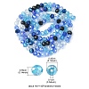 Electroplate Glass Beads Strands EGLA-yw0002-C01-4