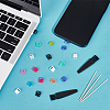 50Pcs 10 Colors PVC Mobile Dustproof Plugs FIND-OC0013-68-4