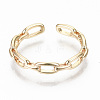 Brass Cuff Rings KK-T062-65G-NF-4