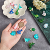 CHGCRAFT 18Pcs 9 Styles Opaque & Transparent Resin Cabochons RESI-CA0001-40-3