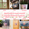 3 Sheets 3 Styles Flower PVC Waterproof Decorative Stickers DIY-WH0404-058-7